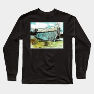 Magnetic Hill Covered Bridge Long Sleeve T-Shirt